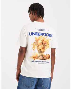 Only & Sons Camiseta Blanco Hueso Extragrande Con Estampado Gráfico "Underdogs" De