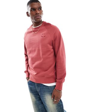 Paul Smith – sweatshirt verwaschenem mit logo - Rot