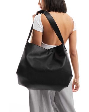 Accessorize – lässig geschnittene oversize-schultertasche - Schwarz