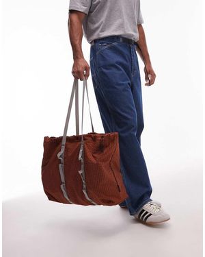 Gramicci Plaid Climbing Tote Bag - Blue