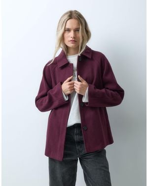 ONLY Button Through Jacket - Purple