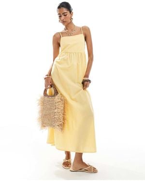 Pieces Cami Midi Dress - Metallic