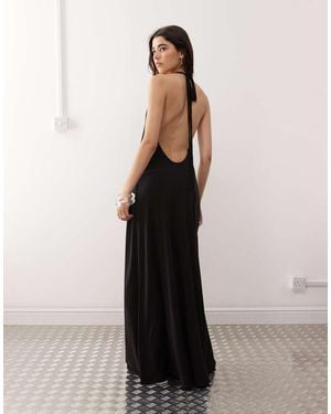 Weekday Semi-Transparante Maxi Halterjurk - Wit