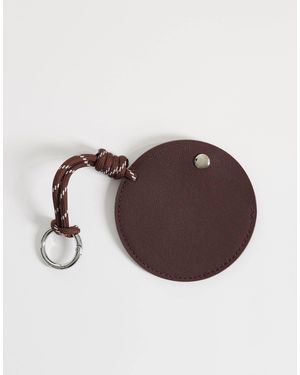 ASOS Mini Coin Key Ring Purse - Brown