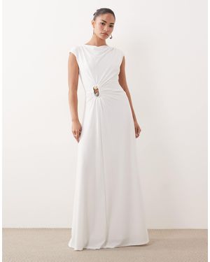 Forever New – figurbetontes maxikleid - Natur