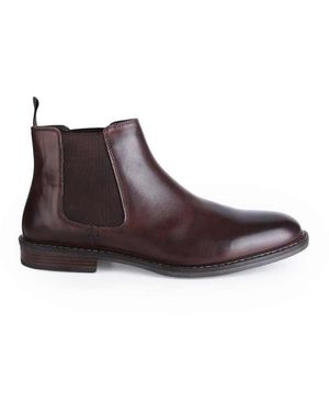 Thomas Crick 'Truman' Formal Leather Chelsea Boots - Brown