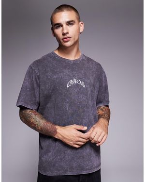 ADPT Oversized T-shirt With Back Print - Gray