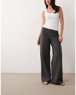 ASOS Jersey Wide Leg Trouser Co-ord With Lace Trim - Multicolor