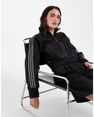 adidas Originals Firebird Denim Track Top - Black