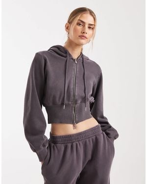 Cotton On Contour Zip Through Jacket - Gray