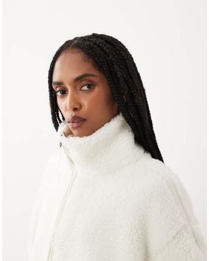 Cotton On Trail Sherpa Jacket - White
