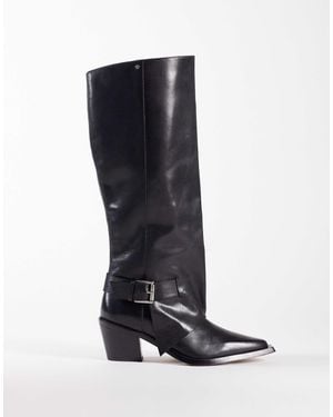 Bronx New-clint Riding Knee Boots - Black