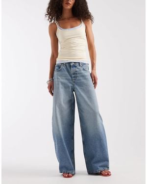 ASOS baggy Horseshoe Jeans - Blue