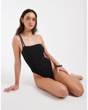 & Other Stories One Shoulder Swimsuit - Black