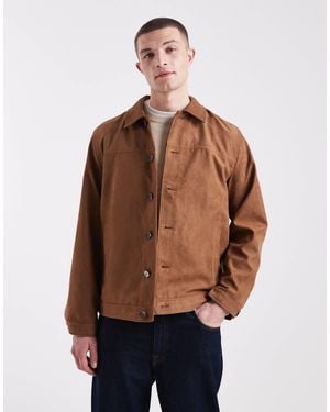 Jack & Jones Faux Suede Jacket - Blue