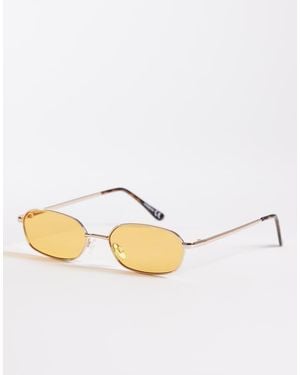 ASOS Rectangle Sunglasses - Metallic