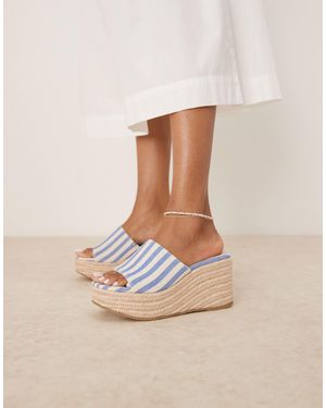 ASOS Tess Mule Wedges - Natural