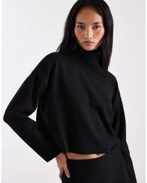 ONLY Roll Neck Knitted Jumper Co-Ord - Black