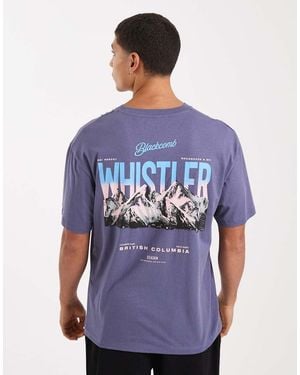 Jack & Jones T-Shirt With Mountain Backprint - Blue