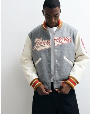 ICECREAM – college-jacke - Grau