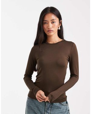 Threadbare Top - Marrone