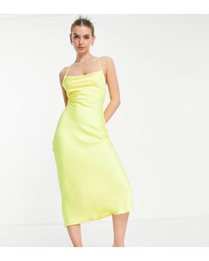 Collusion Vestito Midi - Giallo