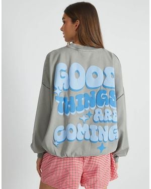 Skinnydip London London Good Things Are Coming Sweatshirt - Blue