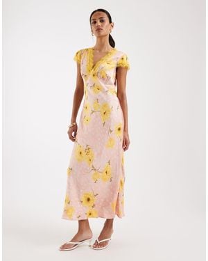Never Fully Dressed Olivia V-neck Maxi Dress - White
