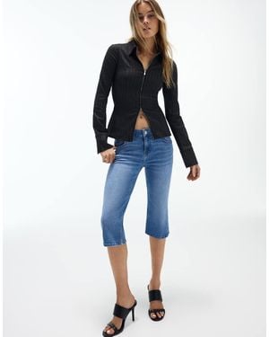 Bershka Capris - Blue