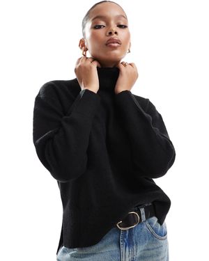 New Look Pull col roulé - Noir