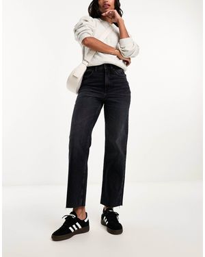 ASOS – knöchellange, gerade geschnittene jeans - Blau