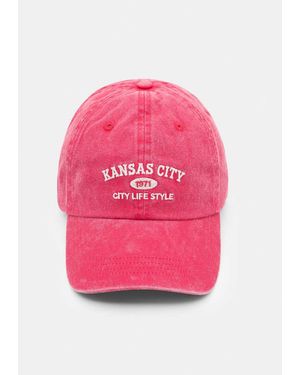Pull&Bear Kansas City Cap - Pink