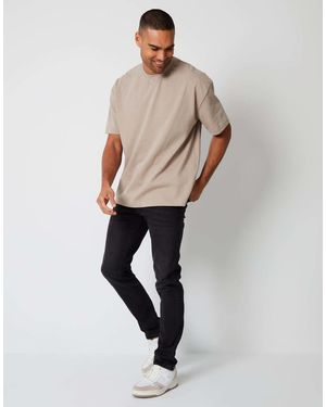 Threadbare 'Islington' Slim Fit Jeans With Stretch - Black