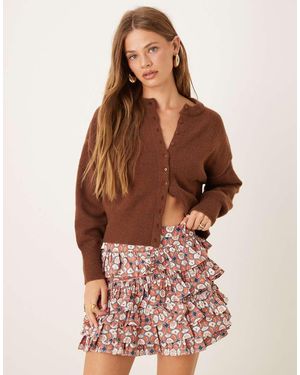 Collective The Label Rara Mini Skirt - Brown