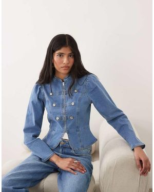 Miss Selfridge Denim Legerjack - Blauw
