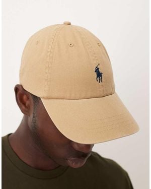 Polo Ralph Lauren Icon Logo Twill Baseball Cap - Natural