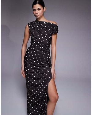 TFNC London One Off Shoulder Maxi Dress - Blue