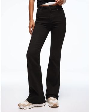 Bershka Flared Jeans - Black