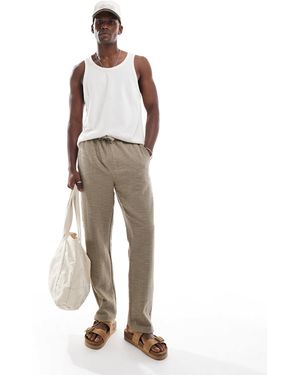 Only & Sons Textured Trouser - Brown