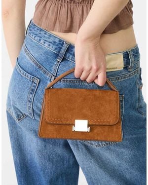 Stradivarius Borsa Marrone Con Tracolla - Blu