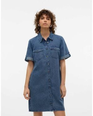 Vero Moda Denim Dress - Blue