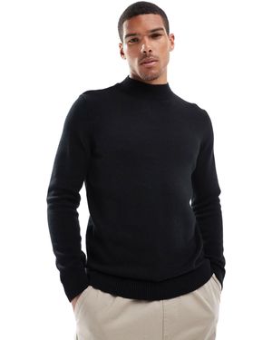 ASOS – mittelschwerer strickpullover - Schwarz