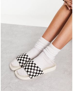 Vans La costa - claquettes à logo et motif damier - cassé - Neutre