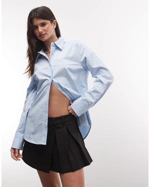 Monki Mini jupe-short portefeuille effet plissé - Rouge
