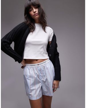 Tommy Hilfiger Poplin Boxer Shorts - Grey