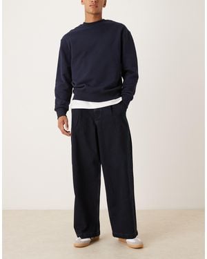 ASOS Super baggy Pleated Jean - Blue