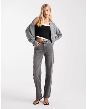 ASOS Comfort Stretch Straight Leg Jeans - Gray
