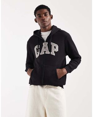 Gap Logo Zip Through Hoodie - Blue