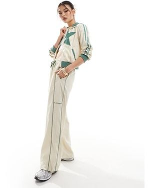 Edikted Superstar Nylon Track Trousers Co-ord - White