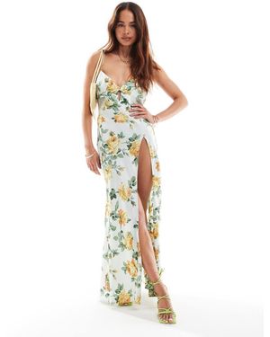 ASOS Vestito Con Gonna Al Polpaccio - Metallizzato